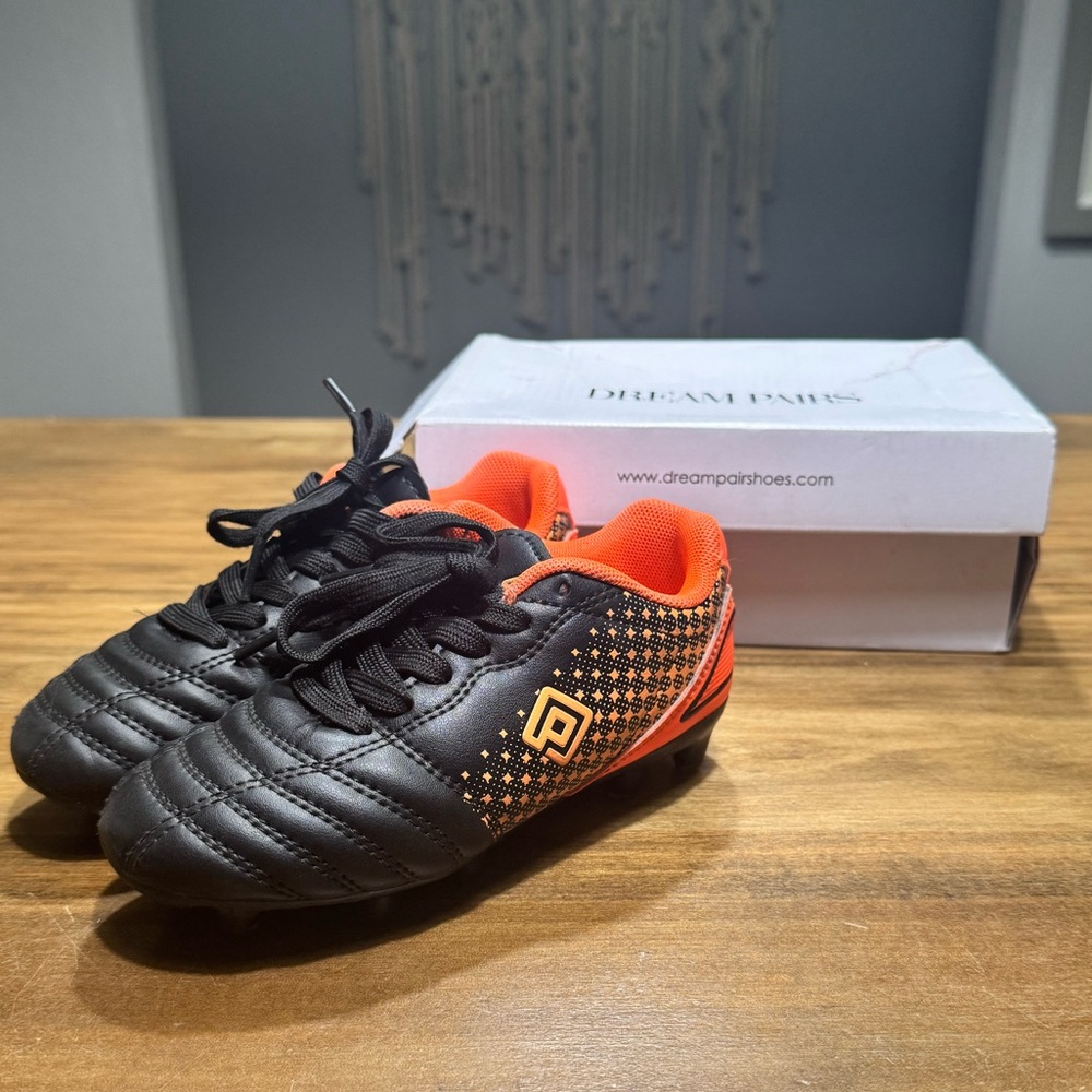 Toddler - Superflight - 1k Black/Orange soccer cleats US10